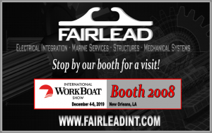 Fairlead Exhibits at International WorkBoat Show 2019